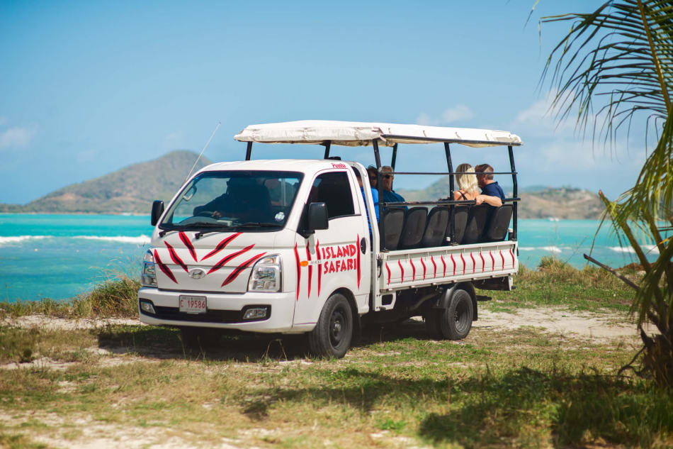 Open-air island safari experience in Antigua