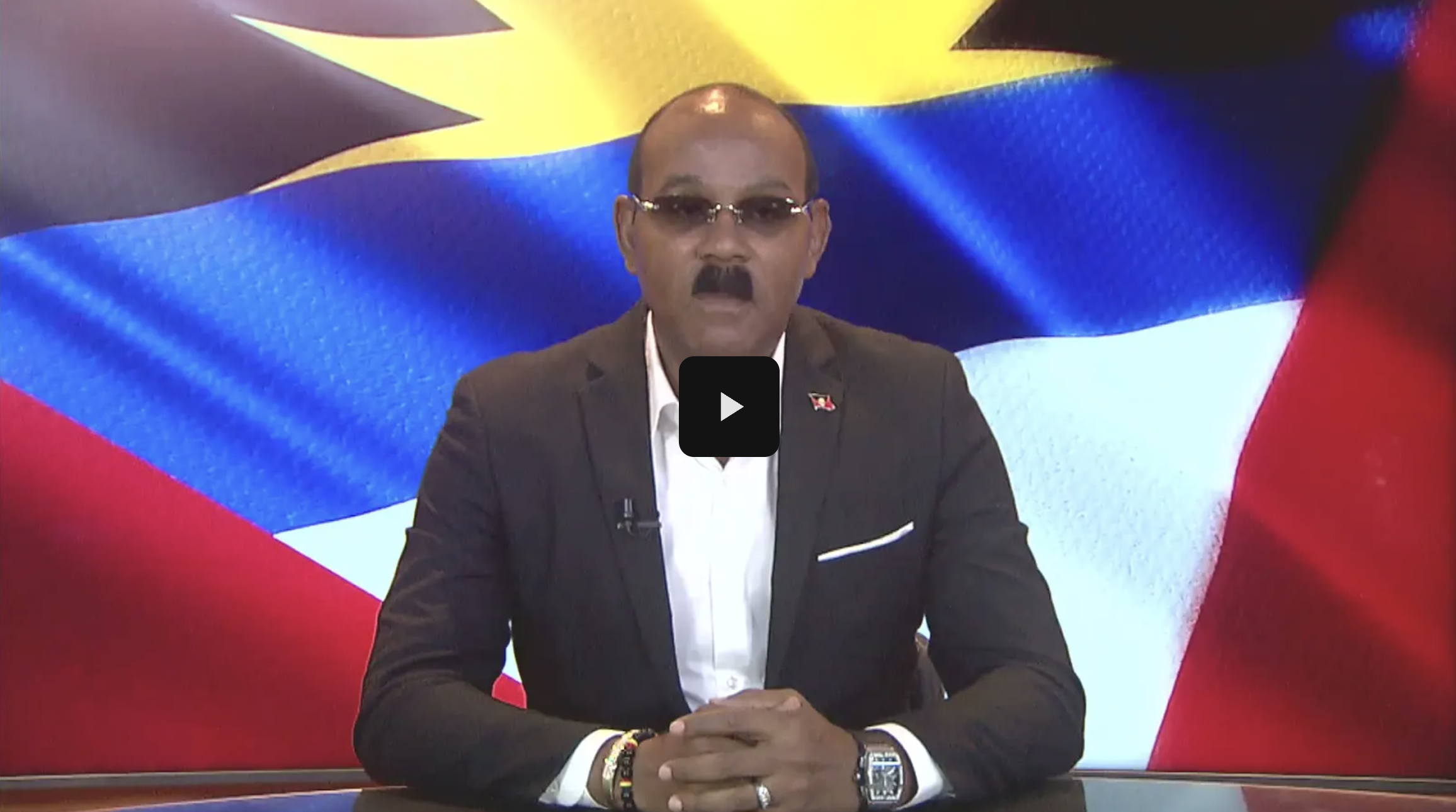 Hon. Gaston Browne delivering the featured address